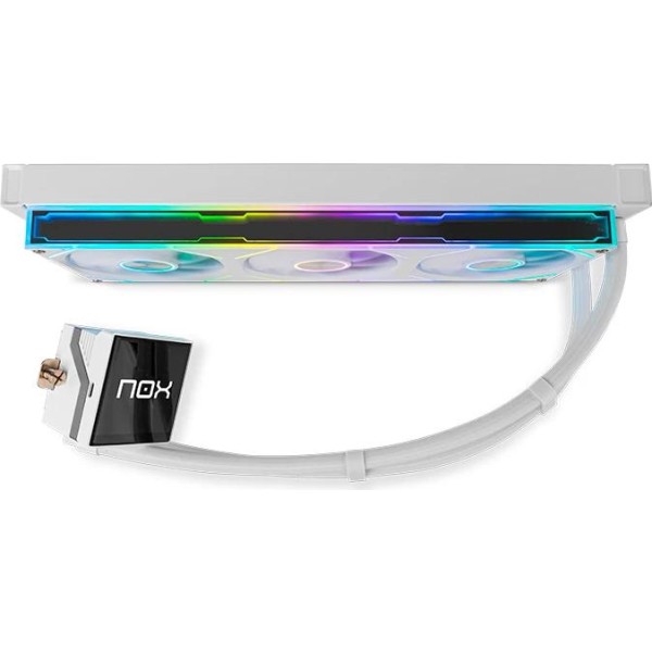 Nox vent. hummer m-360 lcd kit rl mag argb blanco