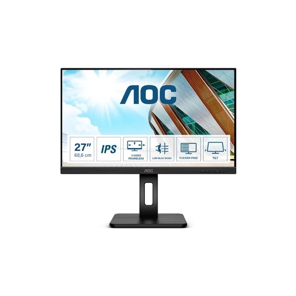 Aoc 27p2q monitor 27" ips aa piv vga dvi hdmi