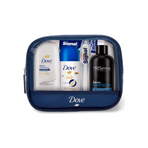 Dove neceser de viaje 5 artículos + neceser